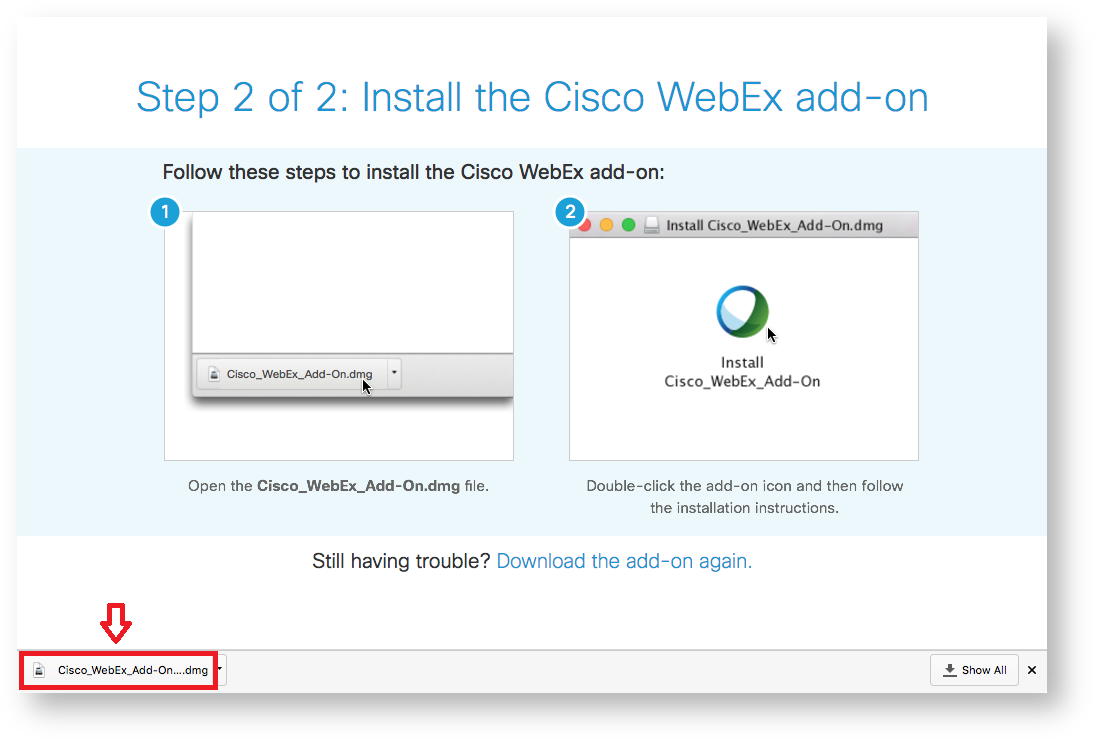 webex to chrome for mac